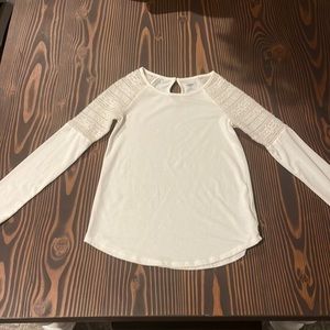 Long Sleeve Cream Top